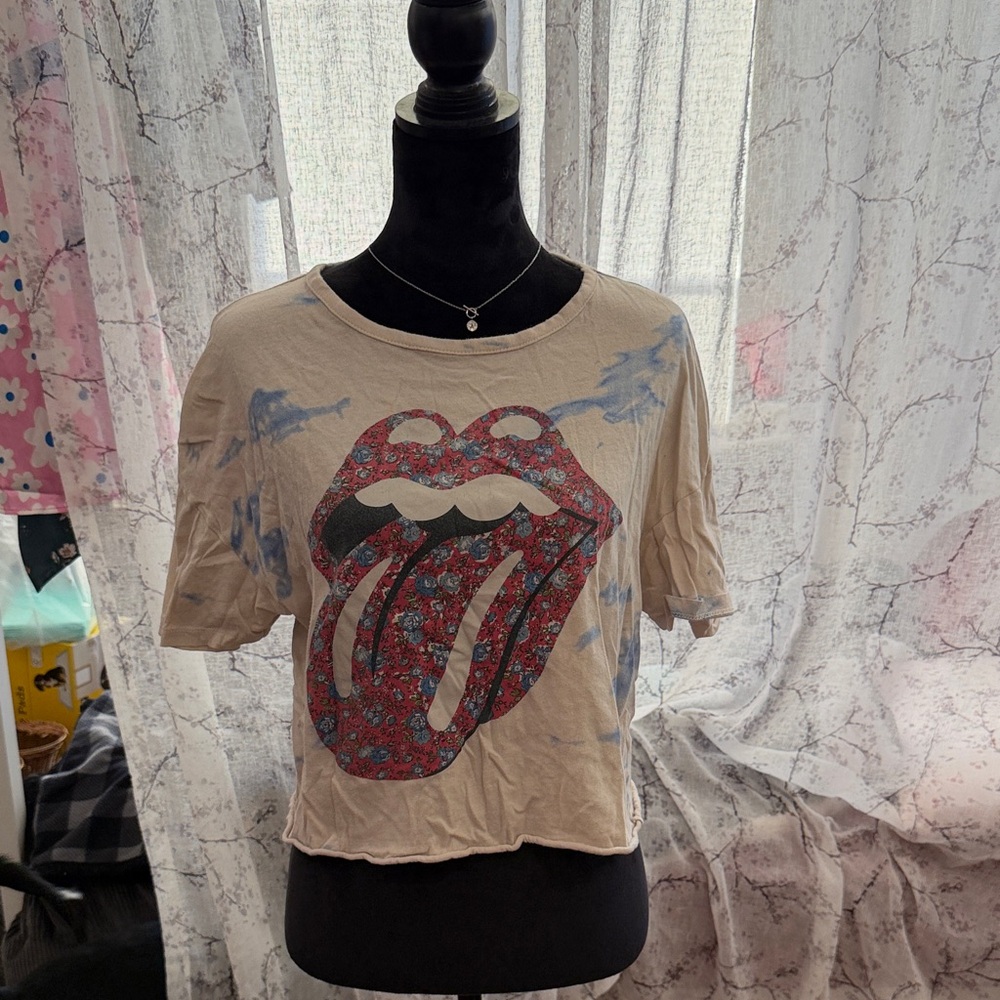 The Rolling Stones floral logo size L